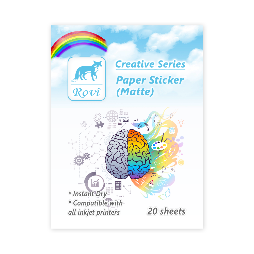Rovi Creative Kağıt Etiket - Mat 20yp